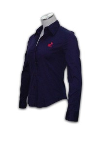 R052 訂做女裝恤衫點襯 訂購制服襯衫 自定員工制服襯衫 來樣訂製恤衫專門店HK